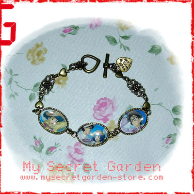 The Wind Rises 風立ちぬ  anime Cabochon Bronze Bracelet  The Wind Rises 風立ちぬ  anime Cabochon Bronze Bracelet